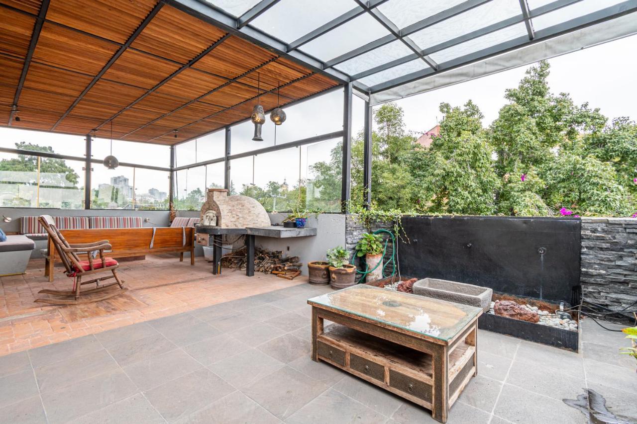 Terraza & Loft San Angel Apartment Kota Meksiko Bagian luar foto